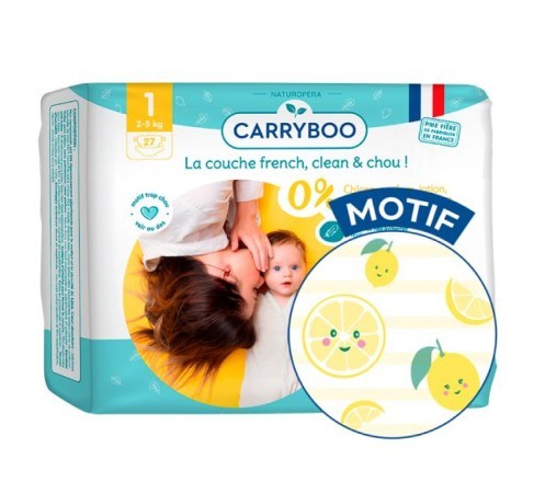 Еко підгузки Carryboo розмір 1 2-5 кг 27 шт