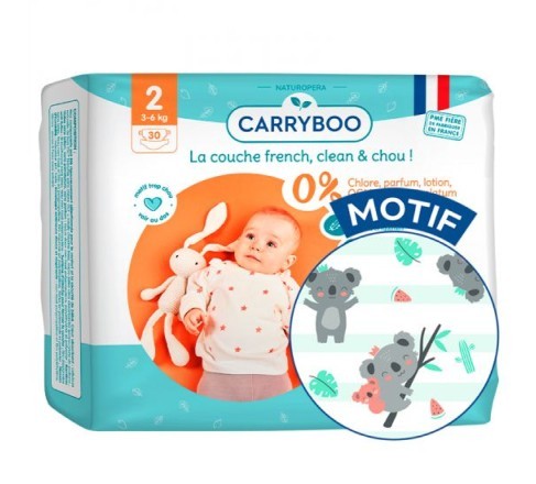 Еко підгузки Carryboo розмір 2 3-6 кг 30 шт