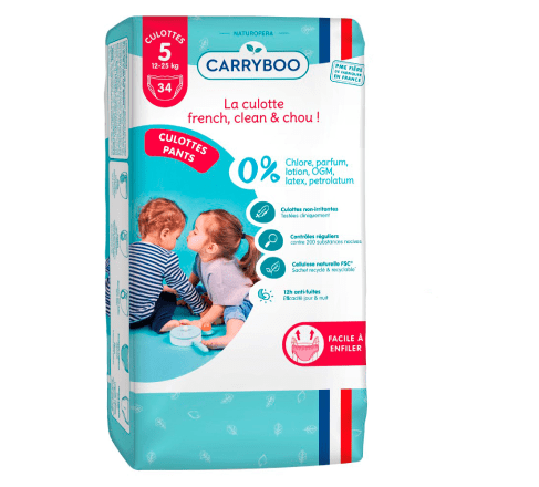Еко підгузки-трусики Carryboo розмір 5 12-25 кг 34 шт