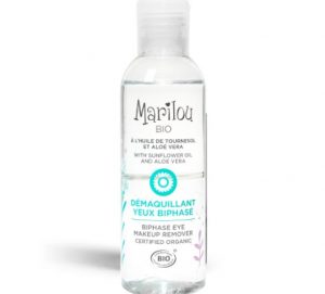 Двуфазна рідина Marilou Bio для зняття макіяжу з очей 100 мл